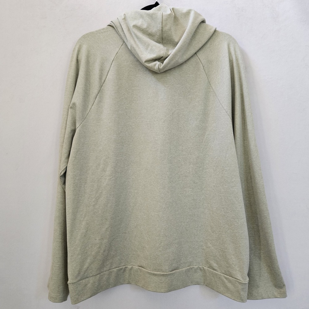 Everlane Sweater Mens L Lt Green Pullover Hoodie Long Sleeve Stretch Zip Pocket‎ - Picture 2 of 13